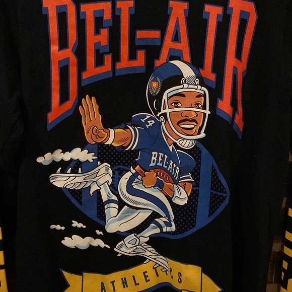 ✨Bel-Air Athletics✨football graphic off tackle long sleeve tee, Men’s S - Picture 5 of 8